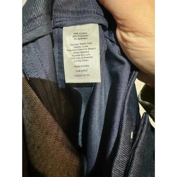 NWT Talbots New Port Pant  Dark Blue Dress Pant 8 Straight Leg Trouser Workwear - Picture 8 of 8